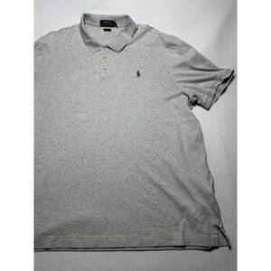 Polo Ralph Lauren Men’s Classic Fit Polo Size XL Heather Light Gray Short Sleeve